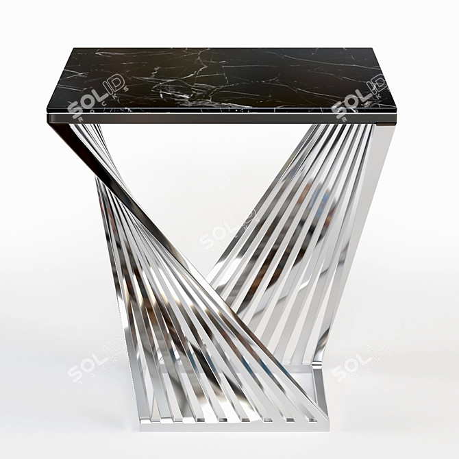 Elegant Wooden Coffee Table 3D model image 3