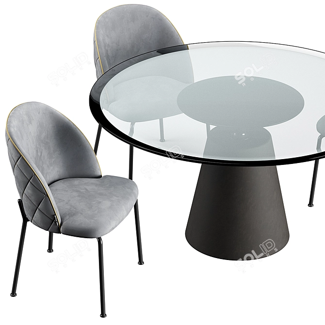 Rock Table Dijon | Dijon Chair: Stylish & Comfortable 3D model image 3