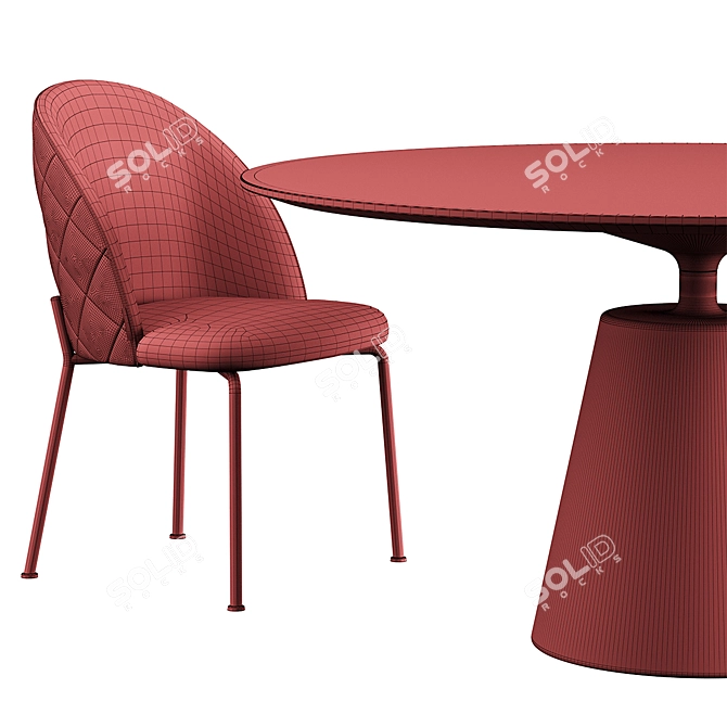 Rock Table Dijon | Dijon Chair: Stylish & Comfortable 3D model image 6