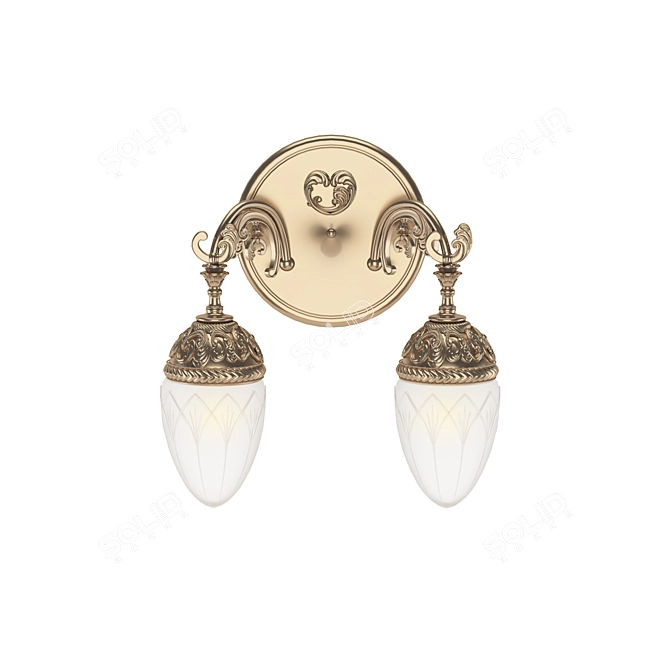 Empire Style Wall Sconce 3D model image 2