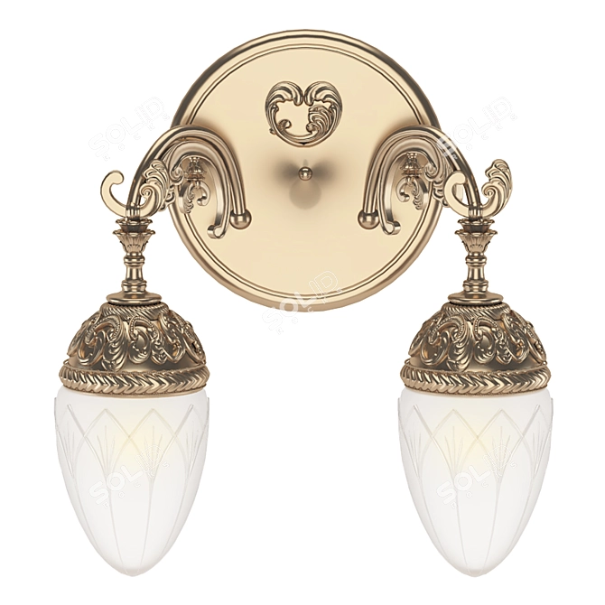 Empire Style Wall Sconce 3D model image 4