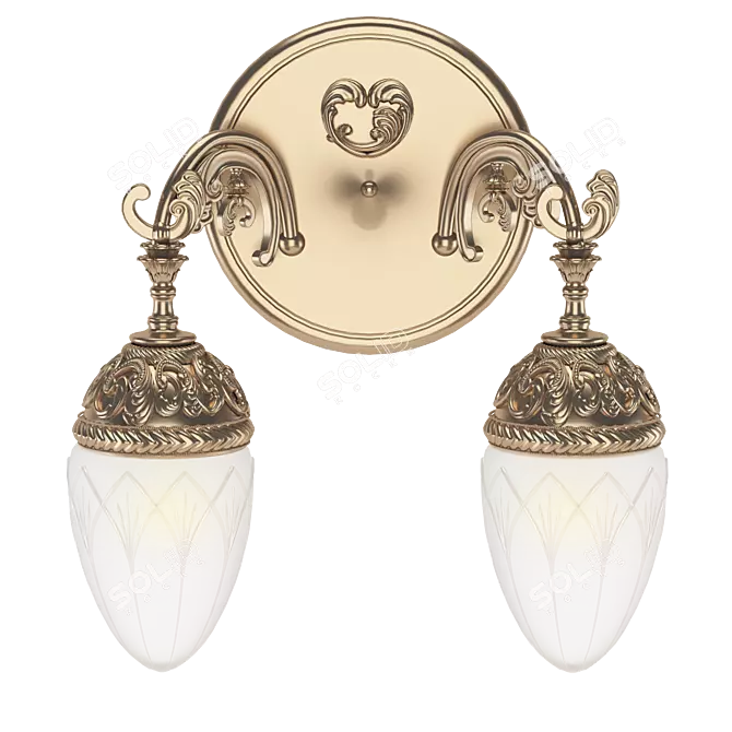 Empire Style Wall Sconce 3D model image 6