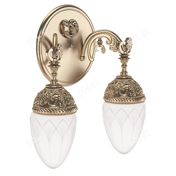 Empire Style Wall Sconce 3D model image 7