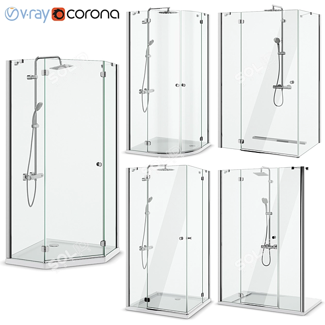 Radaway Torrenta Shower Enclosures 3D model image 1