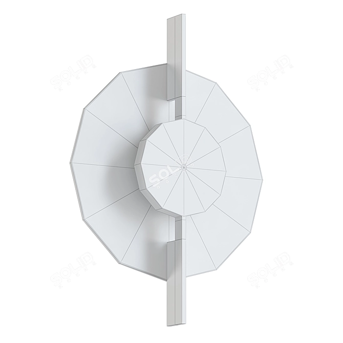 Sleek Sunspot Pendant Light 3D model image 2