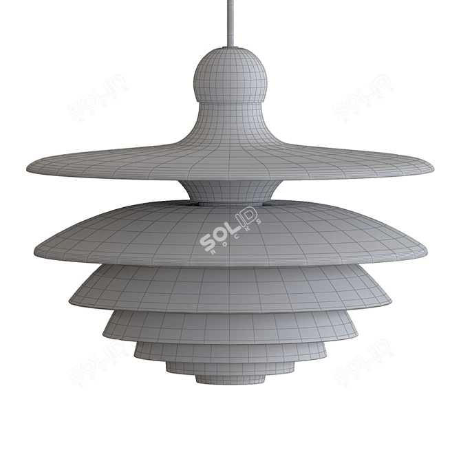 Title: PH Septima Pendant, Iconic Illumination 3D model image 2