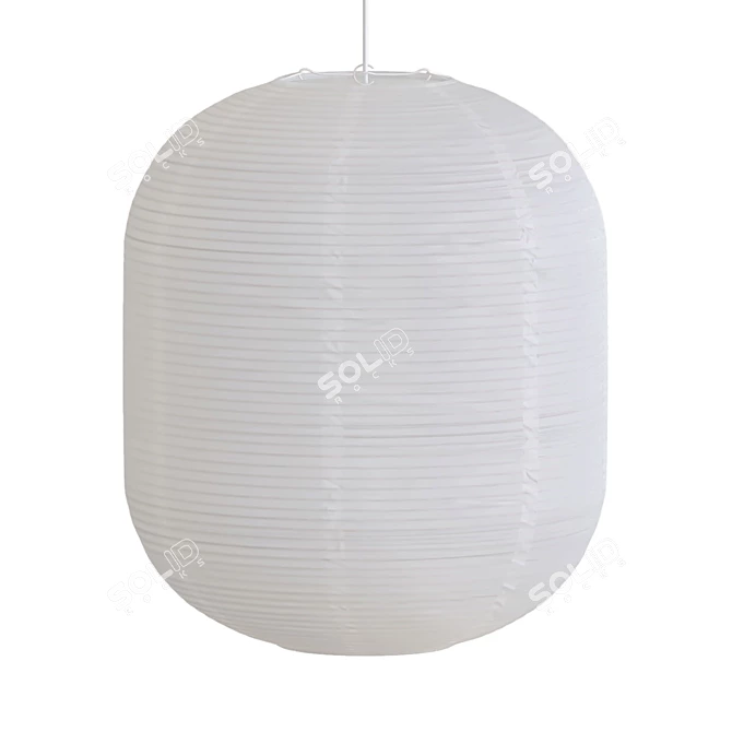 Elegant Rice Paper Shade 3D model image 2