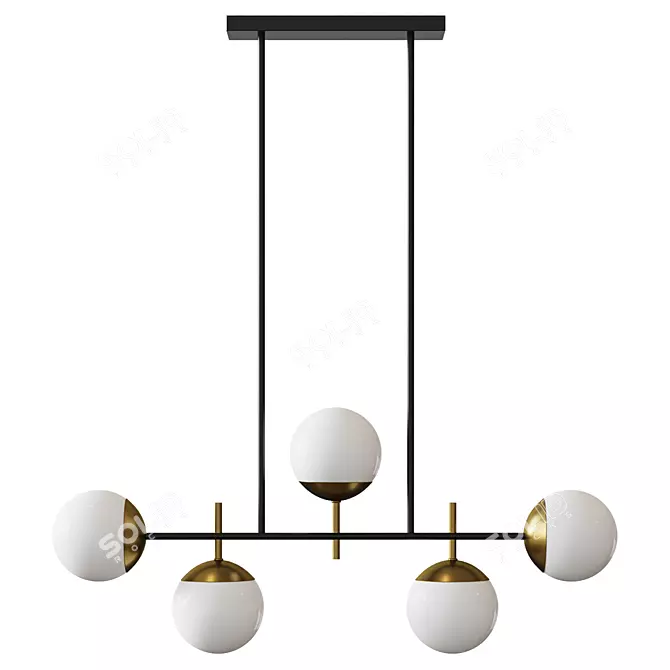 Kovacs Alluria Linear Chandelier 3D model image 1