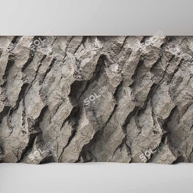 Title: Seamless Rock Cliff Wall Texture 3D model image 3