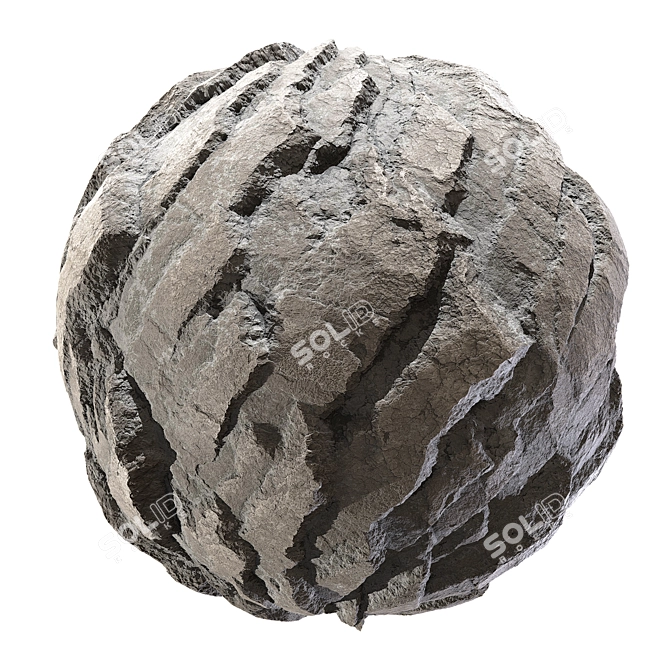 Title: Seamless Rock Cliff Wall Texture 3D model image 4