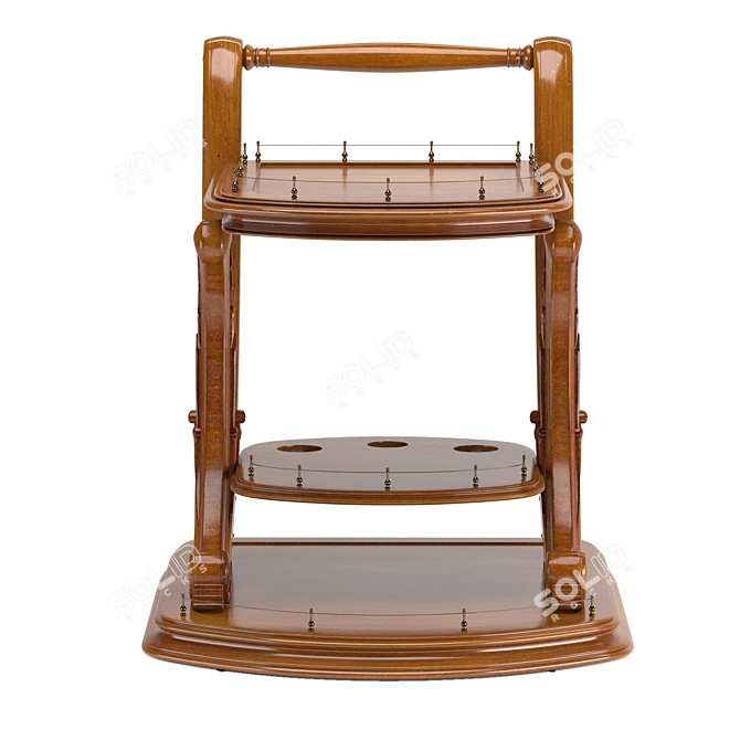 Modern Serving Table 3D model image 3