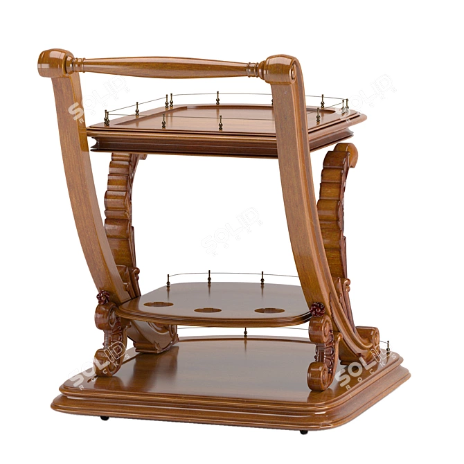 Modern Serving Table 3D model image 4