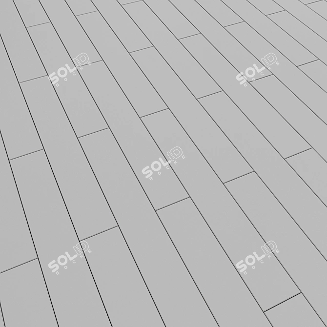 Sleek Matte Laminate Flooring 3D model image 2