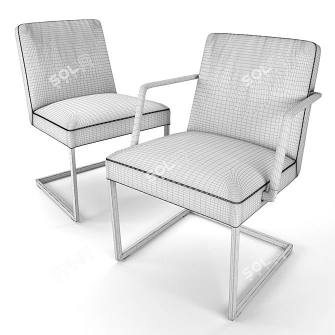 Chancellor Conference Chair 3D model image 5