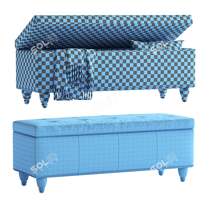 Copper Grove Bunlap Storage Bench 3D model image 6