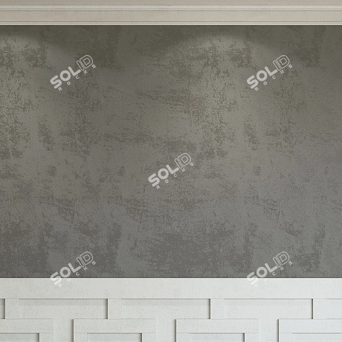 Elegant Molding Plaster 190 3D model image 4