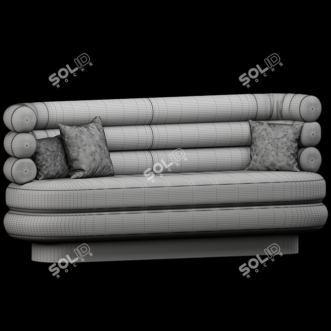 Modern Marshmallow Sofa: Royal Stranger 3D model image 7