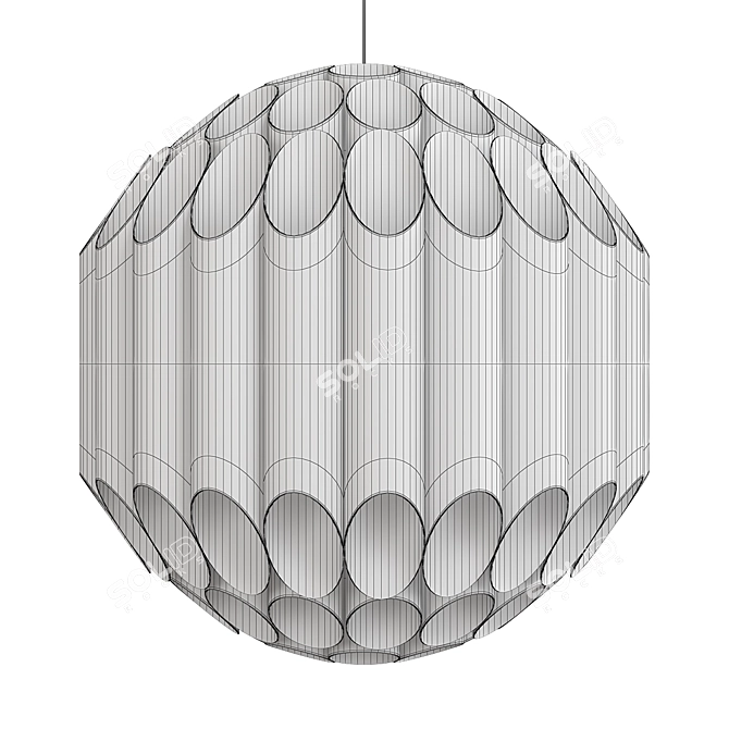 Kravitz Suspension: Sleek and Stylish Lighting 3D model image 2