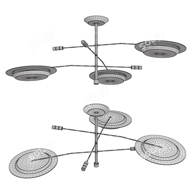 Hendrix Suspension: Timeless Elegance for Any Space 3D model image 2