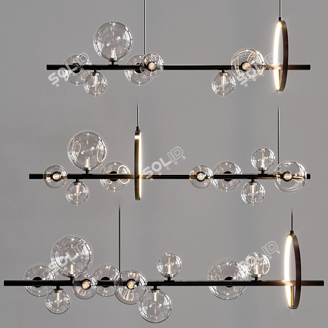 IONA L Pendant Light - Modern Design 3D model image 2