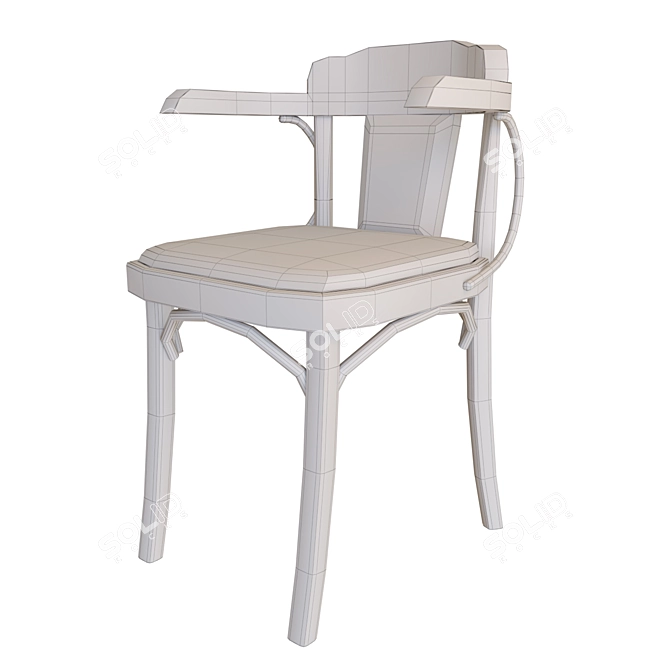 Vienna Style Chair - Rosa-MS 3D model image 5