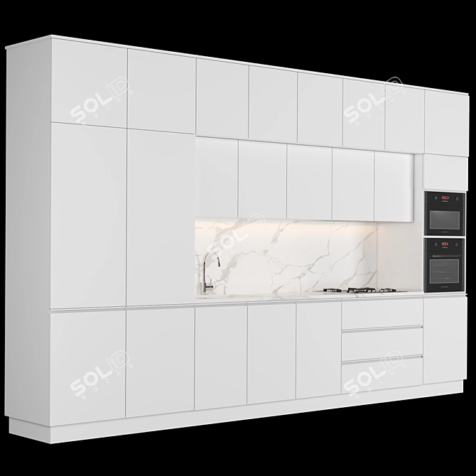 Contemporary Kitchen 2015 3D model image 2