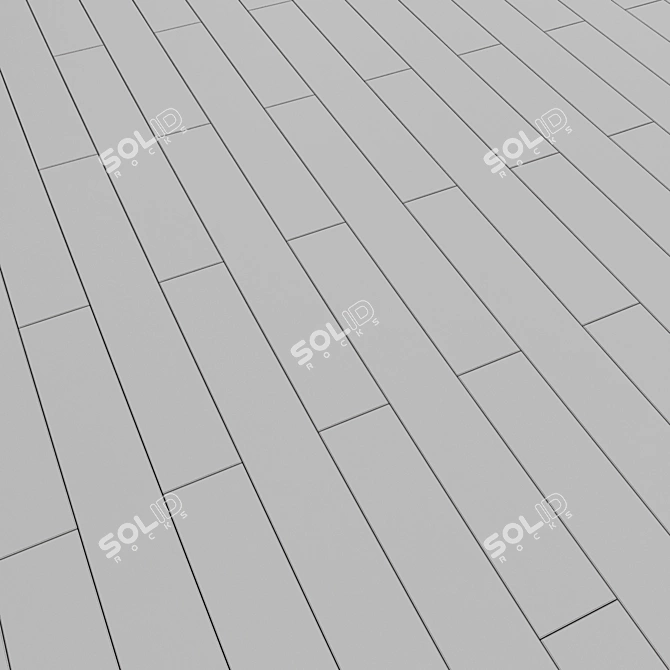 Linear Matte Laminate Flooring 3D model image 2