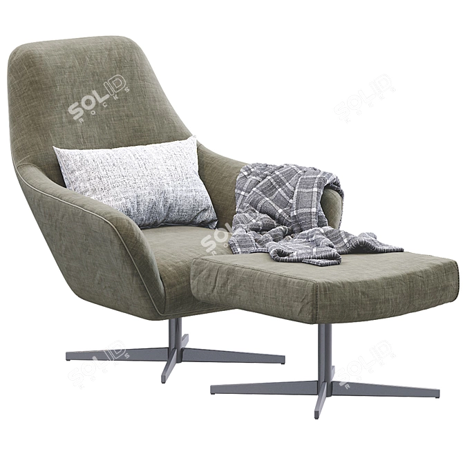 Ultimate Comfort Armchair 3D model image 5