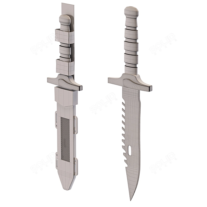  Law Enforcement Knife 3D model image 4