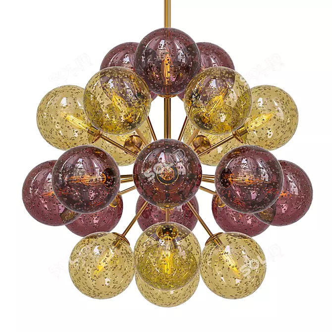 Elegant Sputnik Chandelier: Ventiquattro 3D model image 1