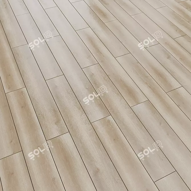 Linear Matte Laminate Flooring 3D model image 1