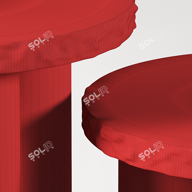 Natural Stone Table - Elegant and Durable 3D model image 5