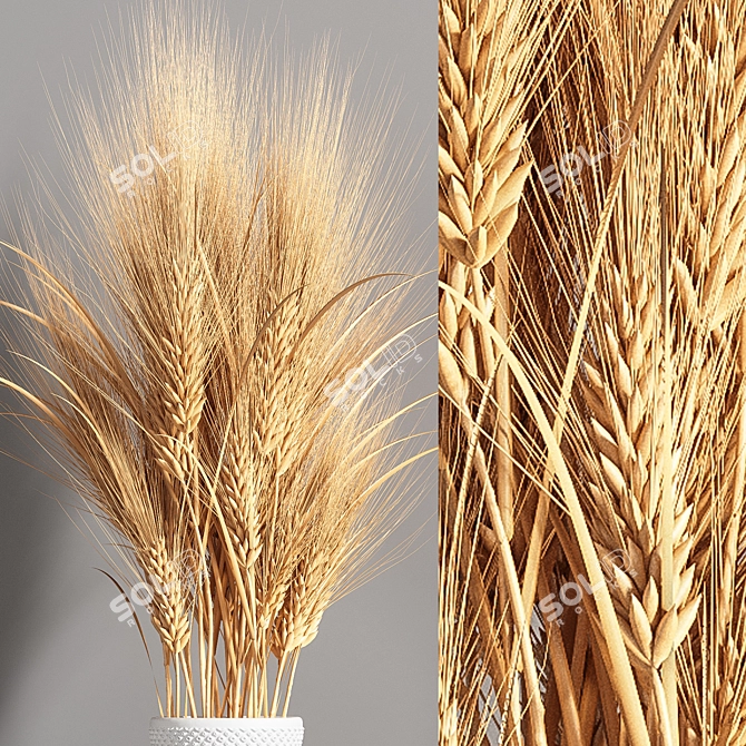 Elegant Bathroom Accessories Set 3D model image 4