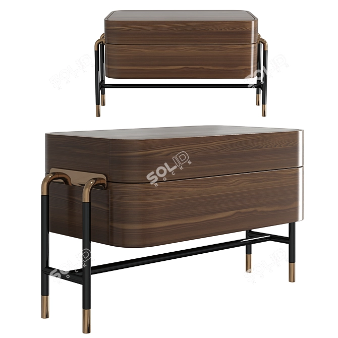 Polis 9530 Versatile Nightstand 3D model image 2