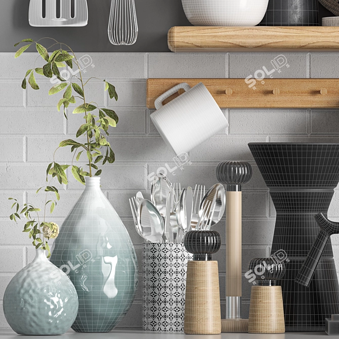 Versatile Kitchen Essentials 3D model image 4