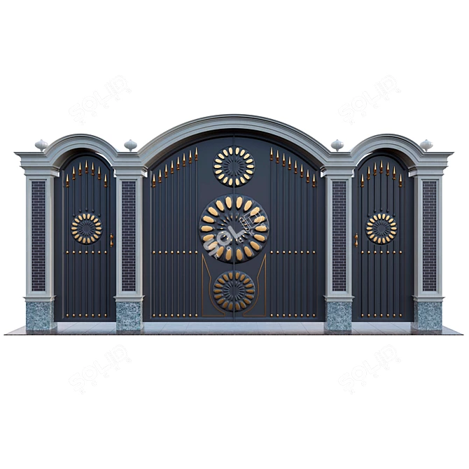 Classic Gates Model 3D model image 5