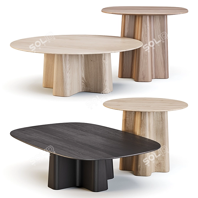 Javorina Designer Coffee & Side Tables 3D model image 1
