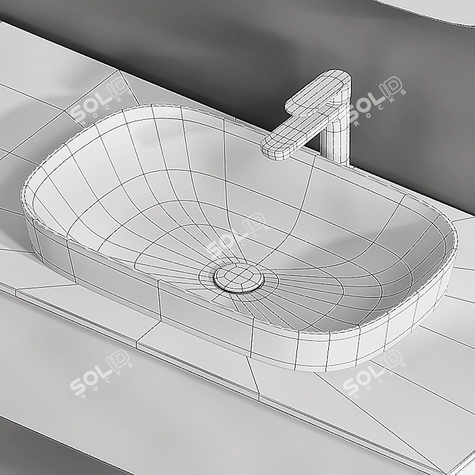 FIORA Sen 2 - Noce Savoia Vanity 3D model image 4