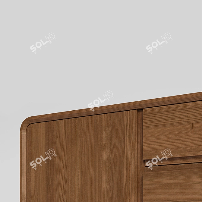 Modern TV Stand: 200x60x40 cm 3D model image 11