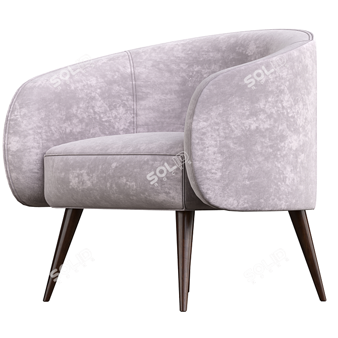 Yoisho Modern Armchair 3D model image 1