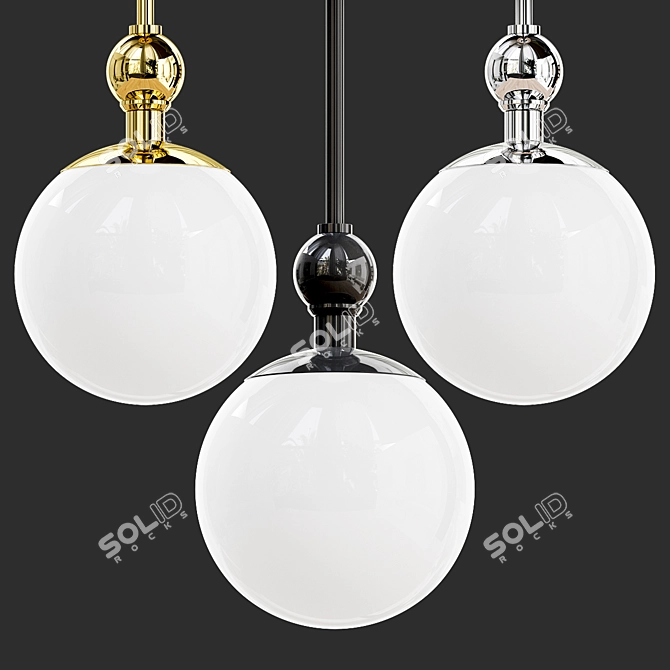Sleek and Stylish Mitzi Daphne Pendant 3D model image 2