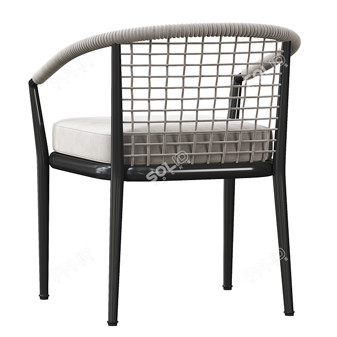 Elegant Ergonomic Erica Chair 3D model image 4