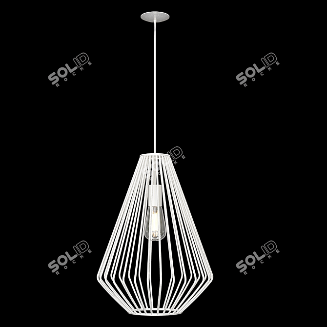 Minimalist Geometric Pendant Light 3D model image 3