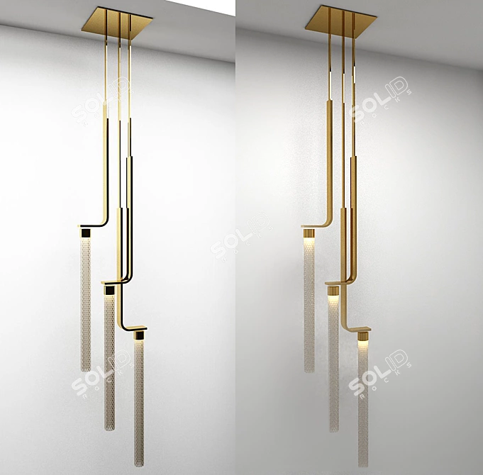 Title: Euroluce Pendant Lamp: Exquisite Illumination 3D model image 1