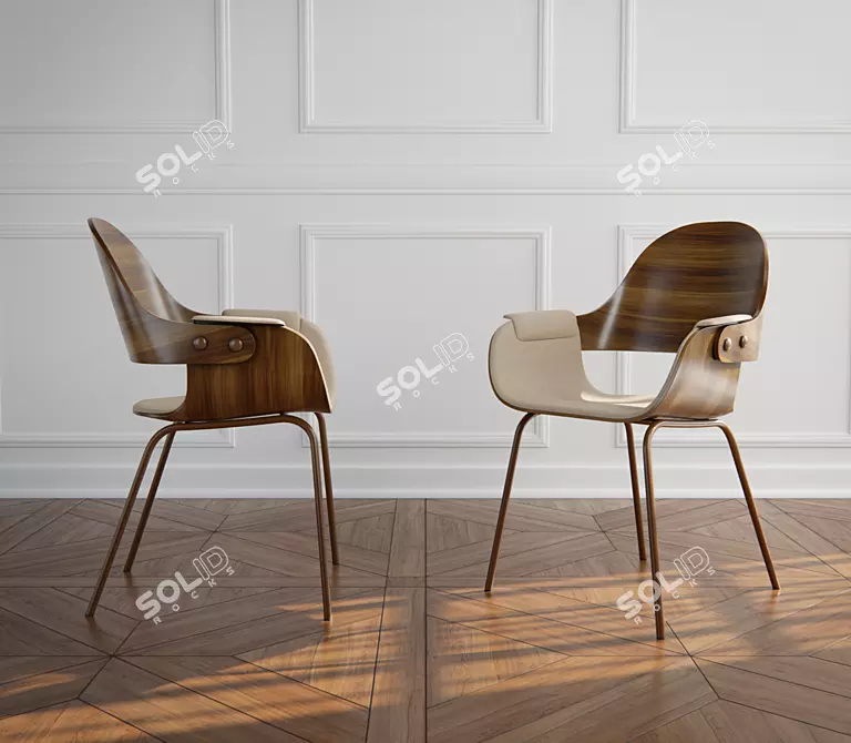 Showtime: Elegant Designer Chair 3D model image 6