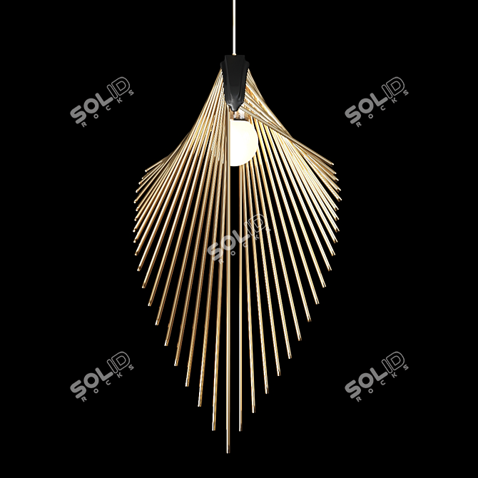 Modern Hanging Pendant Light 3D model image 1