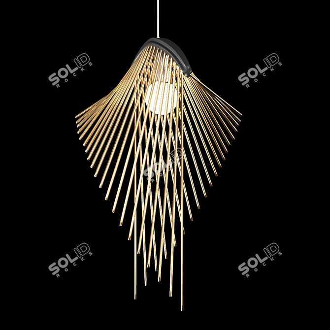 Modern Hanging Pendant Light 3D model image 3