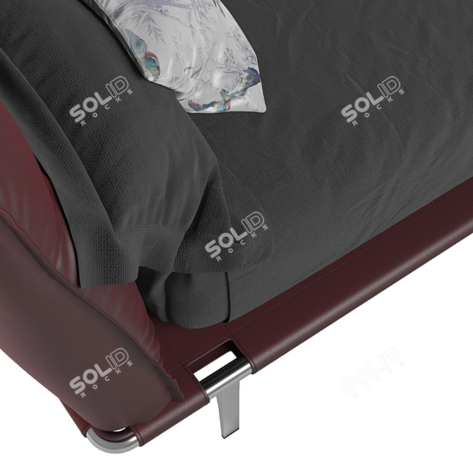 Luxurious Poltrona Frau Moonlight Bed 3D model image 3