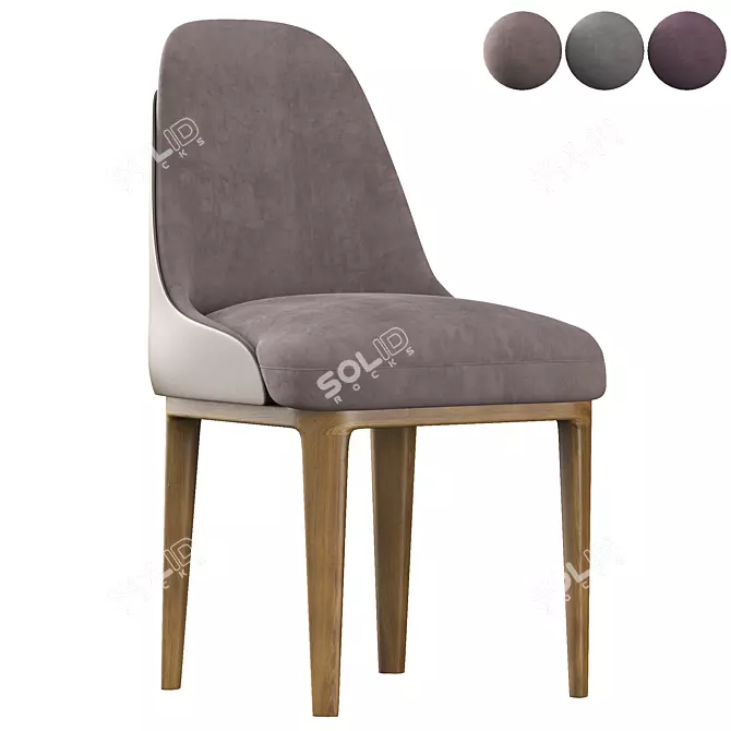 Coveted Dining Chair: Sleek and Stylish 3D model image 1