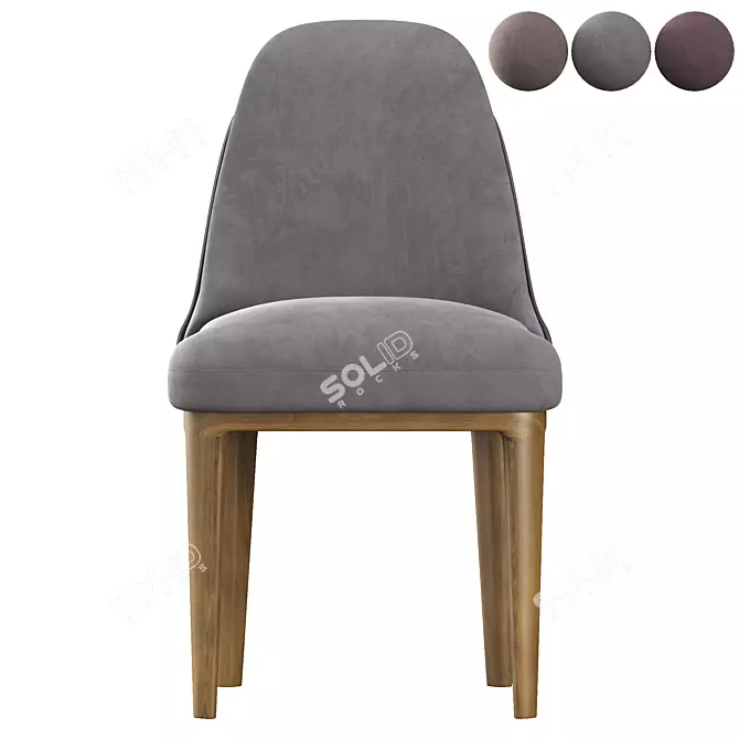 Coveted Dining Chair: Sleek and Stylish 3D model image 2